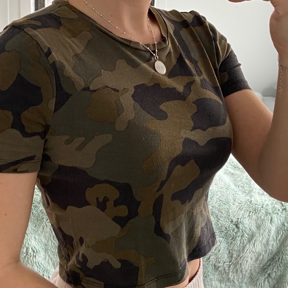 military pattern t shirt
